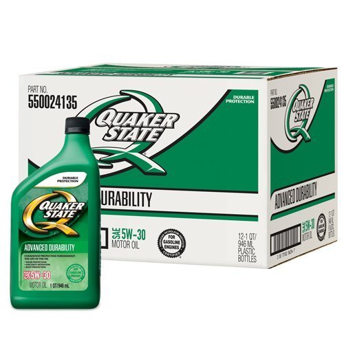 Amazon | Quaker State 5 W-30高度な耐久性モーターオイルボトル、1